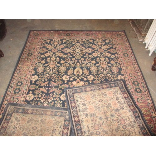 331 - 3 Vintage rugs, 2 runners approx. 240cm long, rug approx. 230x160cm, all in used condition and would... 