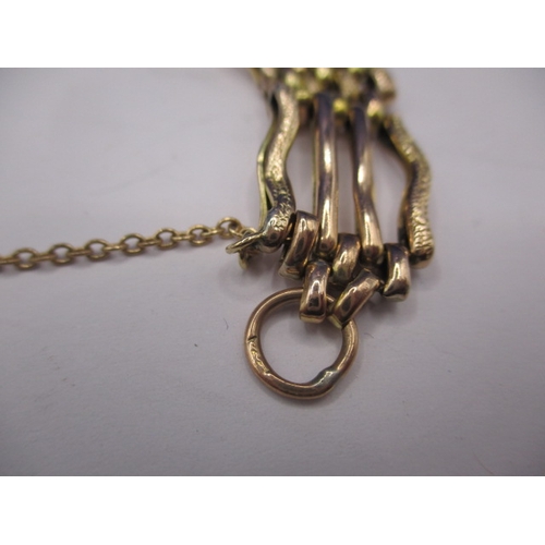 94 - A 9ct yellow gold gate bracelet, approx. weight 17g in good pre-owned condition with working clasp