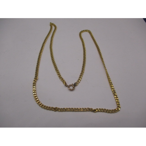 95 - A 9ct yellow gold necklace, in good pre-owned condition with working clasp, approx. linear length 56... 