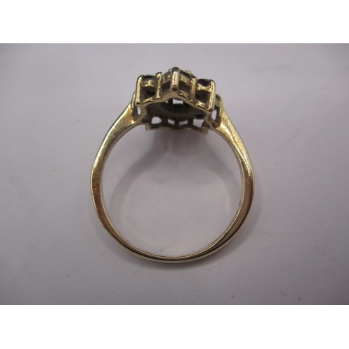 14 - A vintage 9ct gold garnet cluster ring, approx. ring size ‘P’, approx. weight 2.6g in good pre-owned... 