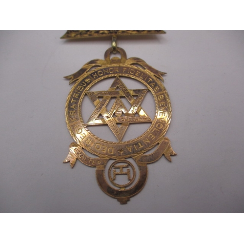 97 - Two 9ct gold masonic jewels, all gold parts marked, approx. gross parcel weight 36.2g in good used c... 