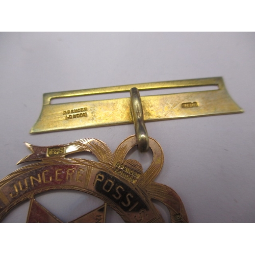 97 - Two 9ct gold masonic jewels, all gold parts marked, approx. gross parcel weight 36.2g in good used c... 