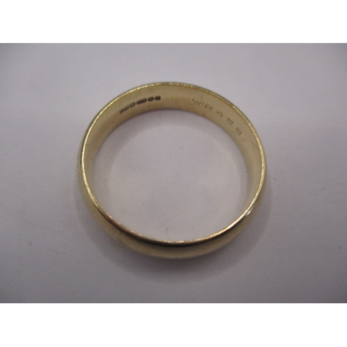 55 - A 9ct yellow gold wedding band, approx. ring size ‘Z+1’, approx. width 6mm, approx. weight6.9g in go... 