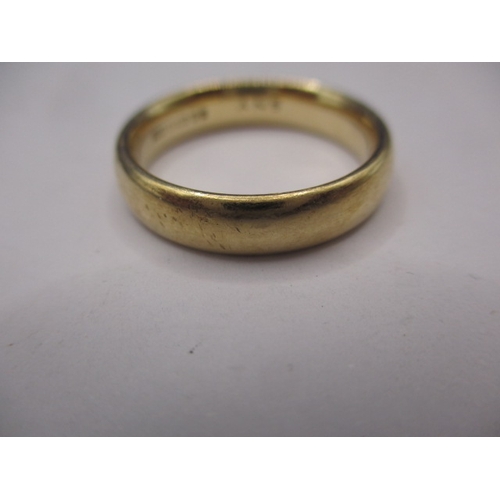 56 - A vintage 9ct yellow gold wedding band, approx. ring size ‘R’, approx. width 4.76mm, approx. weight ... 