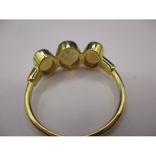 63 - Two Indian yellow gold rings, approx. sizes ‘M & U+’, both unmarked, approx. gross weight 4g, both i... 