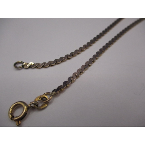 101 - Two 9ct gold necklaces and a 9ct gold cross pendant, approx. linear length of each 40cm, approx. cro... 