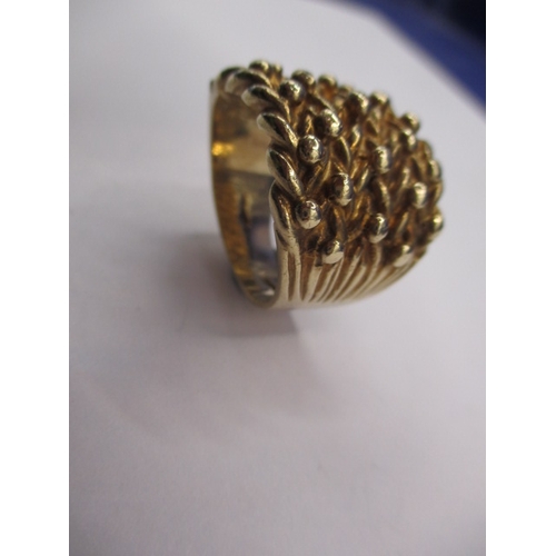 65 - A vintage 9ct gold keeper ring, approx. ring size ‘U+’, approx. weight 18.3g, in good pre-owned cond... 