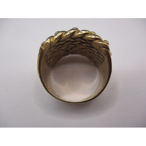 65 - A vintage 9ct gold keeper ring, approx. ring size ‘U+’, approx. weight 18.3g, in good pre-owned cond... 