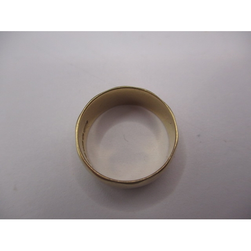 66 - A vintage 9ct yellow gold wedding band, approx. ring size ‘M’ approx. width 7.1mm, approx. weight 3.... 