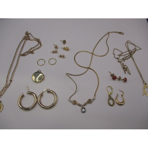 104 - A Parcel of 9ct gold jewellery items, approx. parcel weight 24.5g, all in used condition and sold as... 