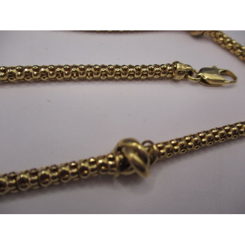 106 - A 9ct gold necklace, approx. linear length 46cm ,approx. weight 15.2g in good pre-owned condition wi... 