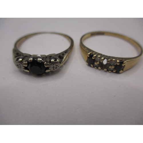 68 - 5 vintage dress rings, 4 marked for 9ct gold, all in used condition with various stones and sizes, a... 