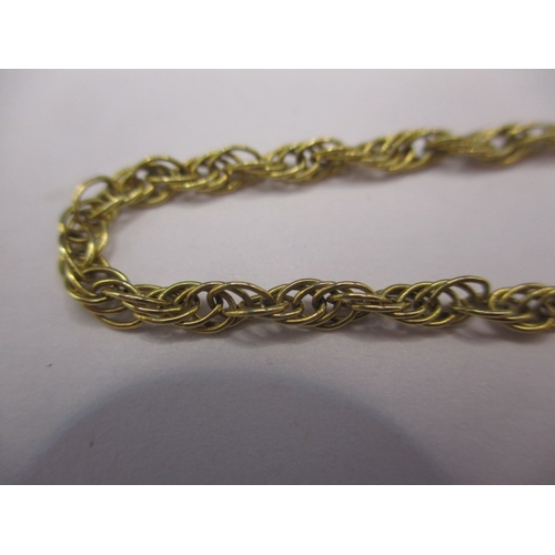 111 - Two vintage yellow gold ankle bracelets, both marked 750, approx. parcel weight 8.2g both in good pr... 