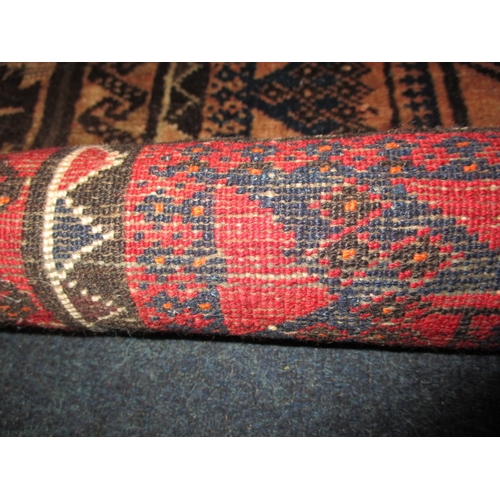 332 - A vintage hand woven Afghan wool rug, approx. size 170x120cm, in pre-owned condition with some fadin... 