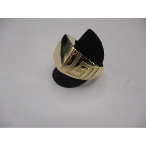 70 - A Versace 18ct yellow gold signet ring, approx. ring size ‘X’, approx. weight 16.6g, in pre-owned ne... 