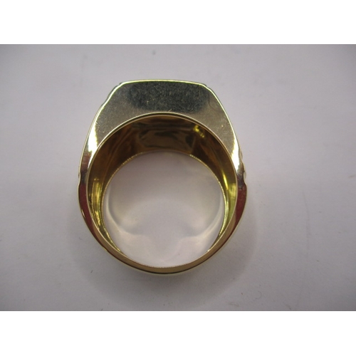 70 - A Versace 18ct yellow gold signet ring, approx. ring size ‘X’, approx. weight 16.6g, in pre-owned ne... 