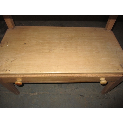 308 - A late 19th century waxed pine wash stand, approx. size 80cm Wide, 96 cm High, 44 cm Deep in good us... 