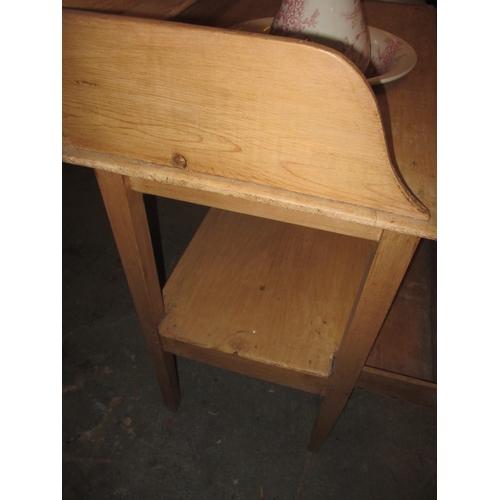 308 - A late 19th century waxed pine wash stand, approx. size 80cm Wide, 96 cm High, 44 cm Deep in good us... 