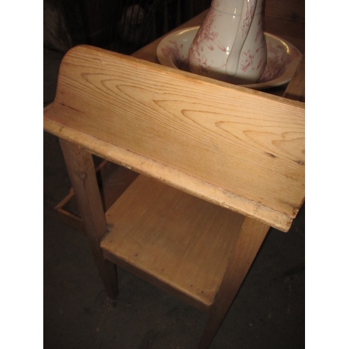 308 - A late 19th century waxed pine wash stand, approx. size 80cm Wide, 96 cm High, 44 cm Deep in good us... 