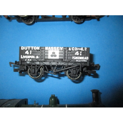 363 - A parcel of ‘00’ gauge model railway rolling stock to include 6244 King George VI loco and tender, a... 