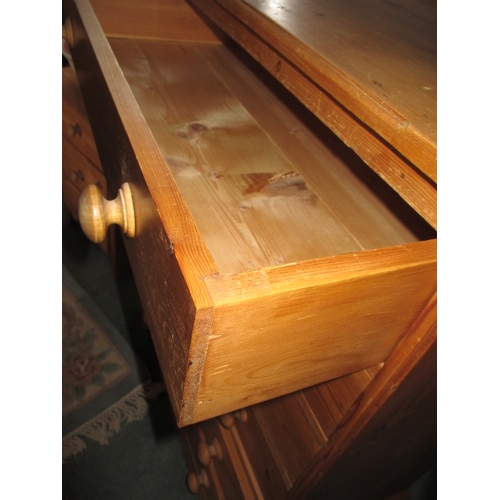 310 - A natural pine chest of 6 straight drawers, in good pre-owned condition. Approximate width 84cm, hei... 