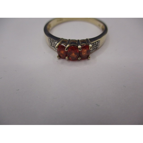 47 - A vintage 9ct yellow gold diamond and ruby ring, approx. ring size ‘R’, approx. weight 2.6g in good ... 