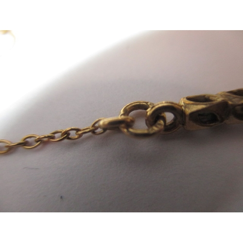 122 - Two 9ct gold necklace chains, approx. linear lengths 44 & 39cm, approx. parcel weight 19g, both in g... 