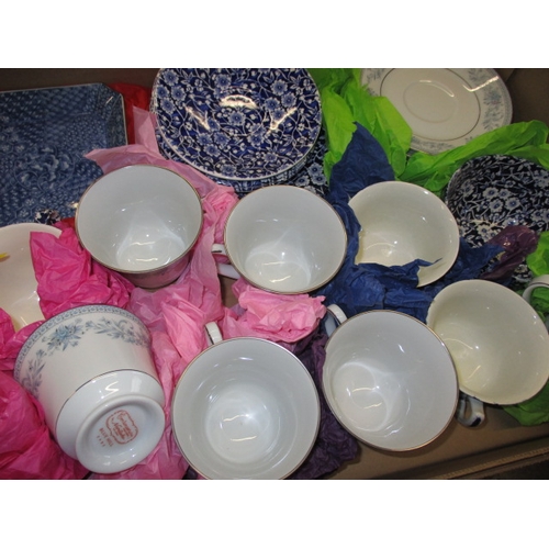 6 - A parcel of general clearance items to include a cased butterfly collection and tea sets