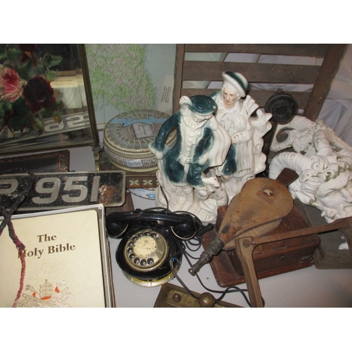 80 - A large quantity of clearance items to include binoculars, figures and fire screen. All in used cond... 