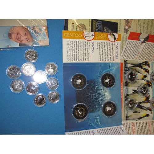 97 - A very large quantity of collectable 50p coins, to include 1 silver proof Beatrix Potter example  so... 