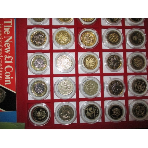 98 - A very large quantity of collectable £1 coins, some in uncirculated condition in packaging, approx. ... 