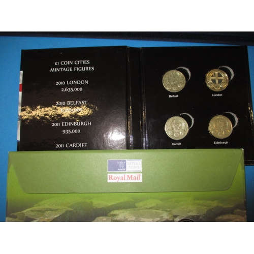 98 - A very large quantity of collectable £1 coins, some in uncirculated condition in packaging, approx. ... 