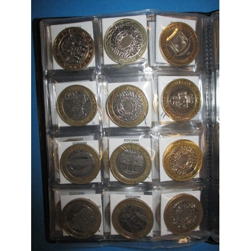 99 - A large quantity of collectable £2 coins, some in uncirculated condition in packaging, over 75 in to... 