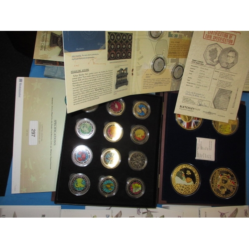 100 - A large quantity of collectable coins, roman and later, to include a small gold Cook Islands $1 and ... 