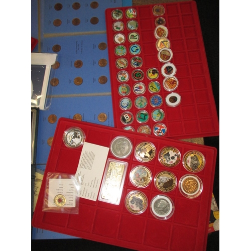 100 - A large quantity of collectable coins, roman and later, to include a small gold Cook Islands $1 and ... 