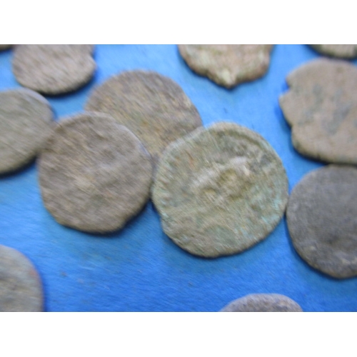 102 - A parcel of metal detector coin finds, to include Roman and later examples, all in well used conditi... 