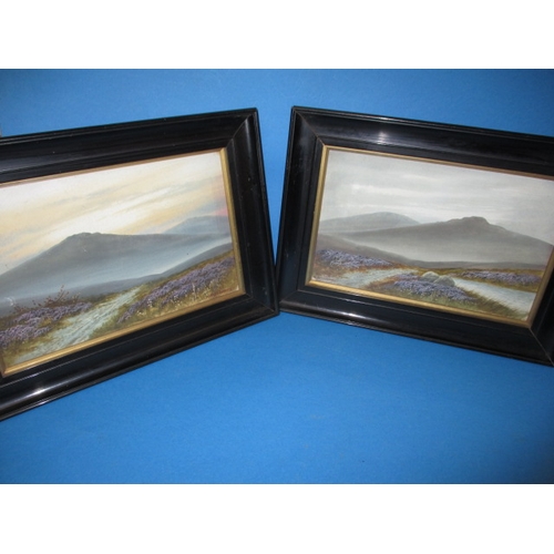 Alfred Grahanie, Two antique watercolour highland landscape paintings in period glazed frames, general age-related marks, approx. frame size 37x27cm