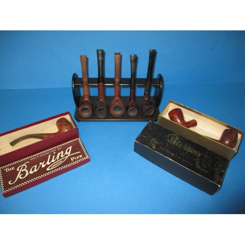 166 - A parcel of vintage smoking pipes, all in used condition