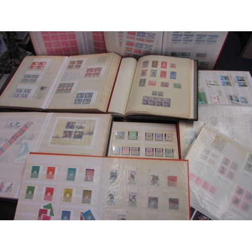 178 - A very large quantity of World stamps, to include mint examples, quads and variants, 16 albums in to... 