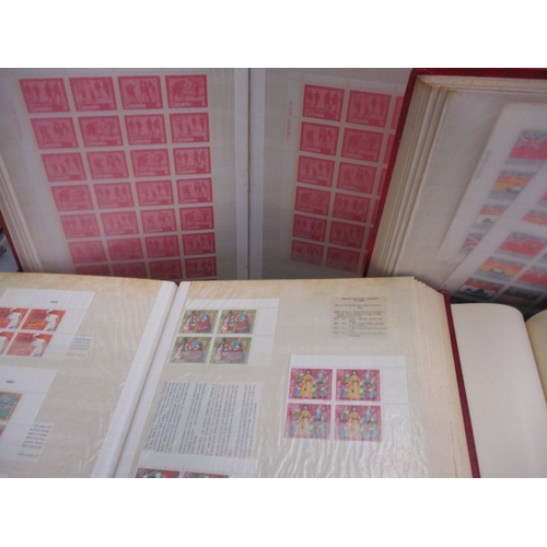 178 - A very large quantity of World stamps, to include mint examples, quads and variants, 16 albums in to... 