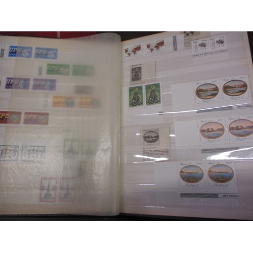 178 - A very large quantity of World stamps, to include mint examples, quads and variants, 16 albums in to... 