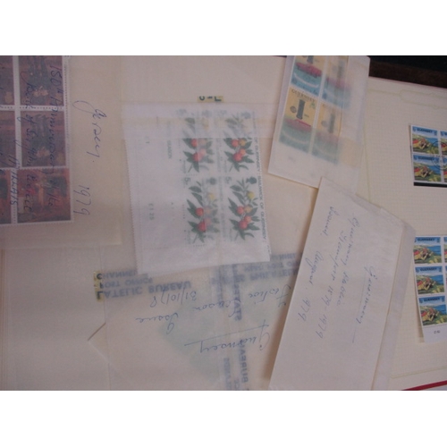 179 - A very large quantity of mainly Guernsey stamps, to include mint examples, part sheets, quads and va... 