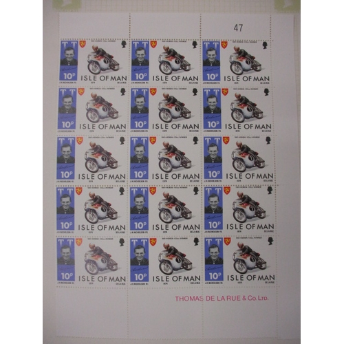 180 - A very large quantity of mainly Jersey & Isle of Man stamps, to include mint examples, part sheet, q... 