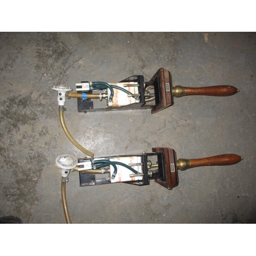 193 - Two vintage professional bar top beer pumps, in used condition and not tested as to function