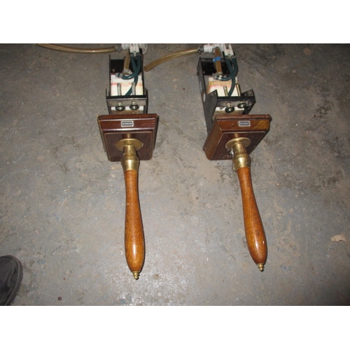 193 - Two vintage professional bar top beer pumps, in used condition and not tested as to function