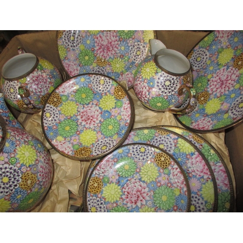 200 - A quantity of vintage chine tea wares, various styles and ages, most in good used condition but one ... 