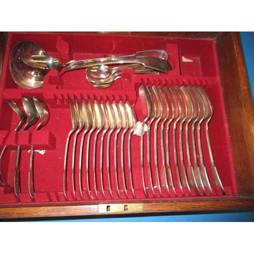 211 - A boxed harlequin canteen of cutlery and various other cutlery items, all in used condition