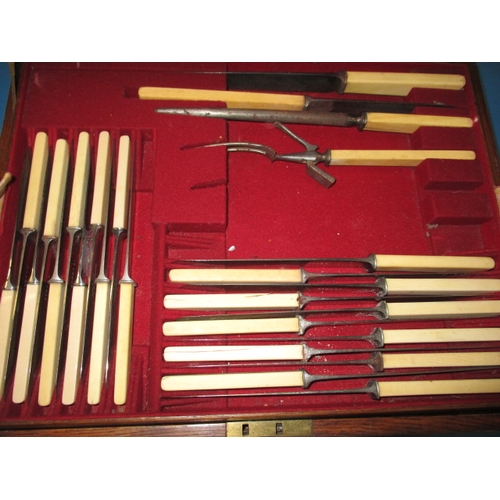 211 - A boxed harlequin canteen of cutlery and various other cutlery items, all in used condition