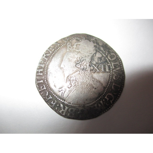 135 - A silver hammered coin, approx. diameter 30mm, approx. weight 6g, in well circulated condition, and ... 