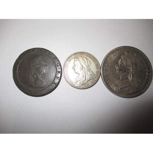 136 - A parcel of collectable coins, to include some silver examples, various ages and condition